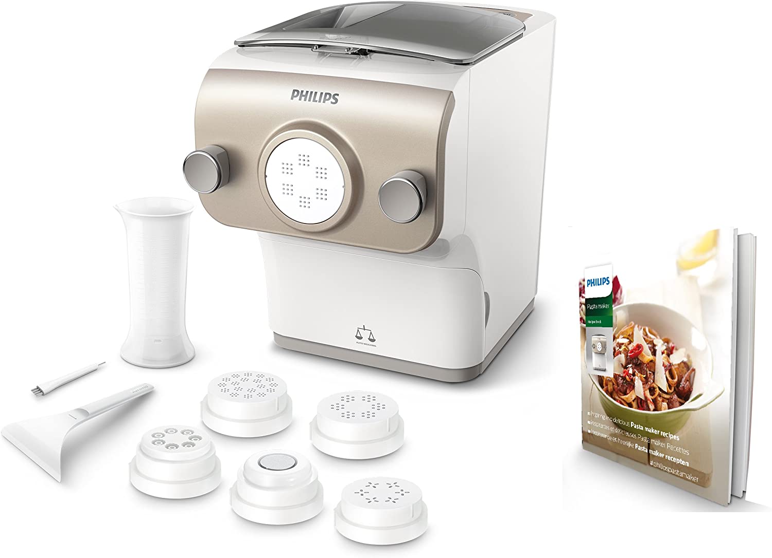 Philips Pastamaker Machine à pâte 6 disques Deal Place Les bons